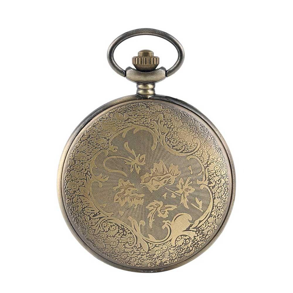 Steampunk Pocket Watch Quartz Movement Pocket Watch Pendant Chain Watches Best Gift