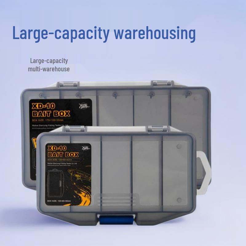 Fishing Tackle Storage Box for Minnow, Hard Bait, and Micro Lure with Single-Sided Design