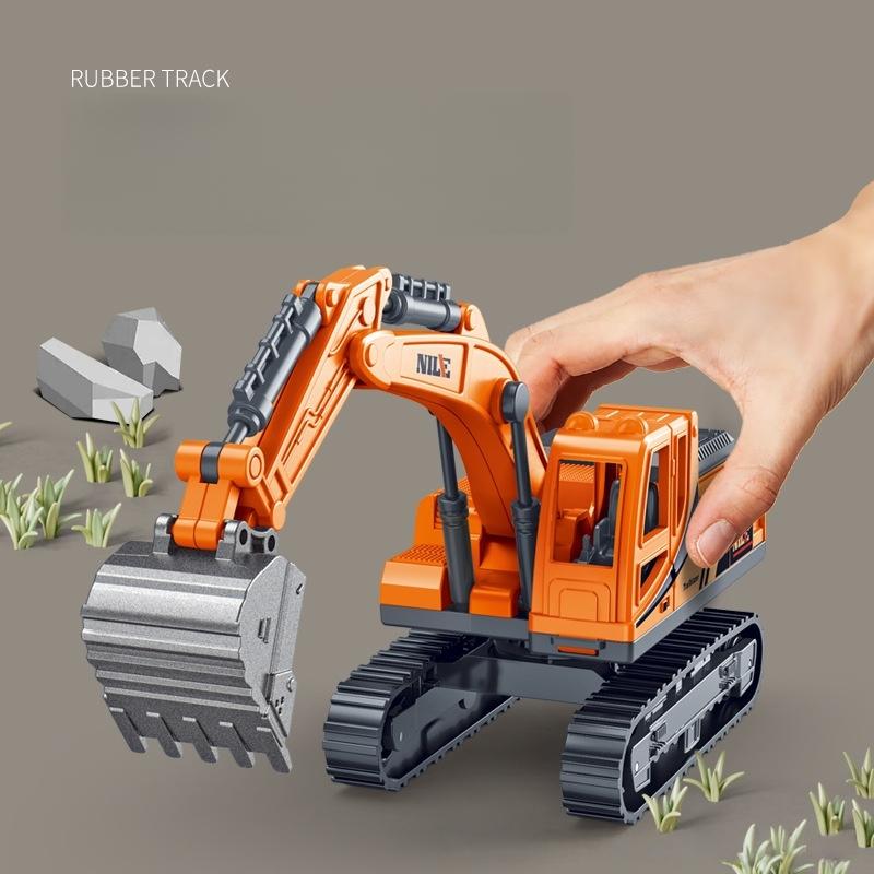 1 Set Escavatore Elettrico per Bambino Veicolo Ingegneristico Grande Lega Telecomando Escavatore Giocattolo Auto Pala per Bambini