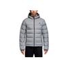 Adidas Logo Hooded Warm Casual Outdoor Down Jacket Men Outerwear Medium-Hemp-Grey CZ1386