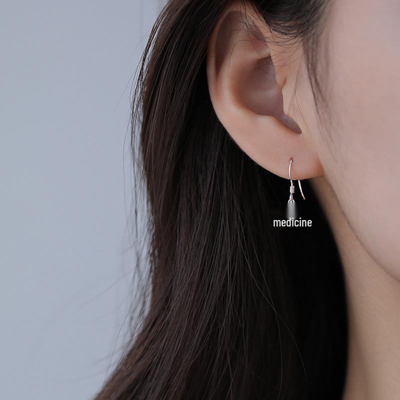 925 Sterling Silver Snowflake Earrings - Simple Flower Studs & Girlish Heart Dangles for Autumn/Winter