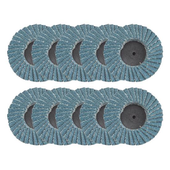 10Pcs 2 Inch Flap Discs Abrasion Resistant Smooth Grinding Stable 40/60/80/120 Grits Sanding Wheels Angle Grinder