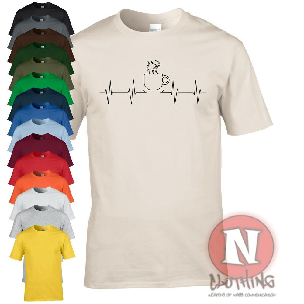 Coffee is the heartbeat t-shirt funny barista coffeeshop coffeebean cafe