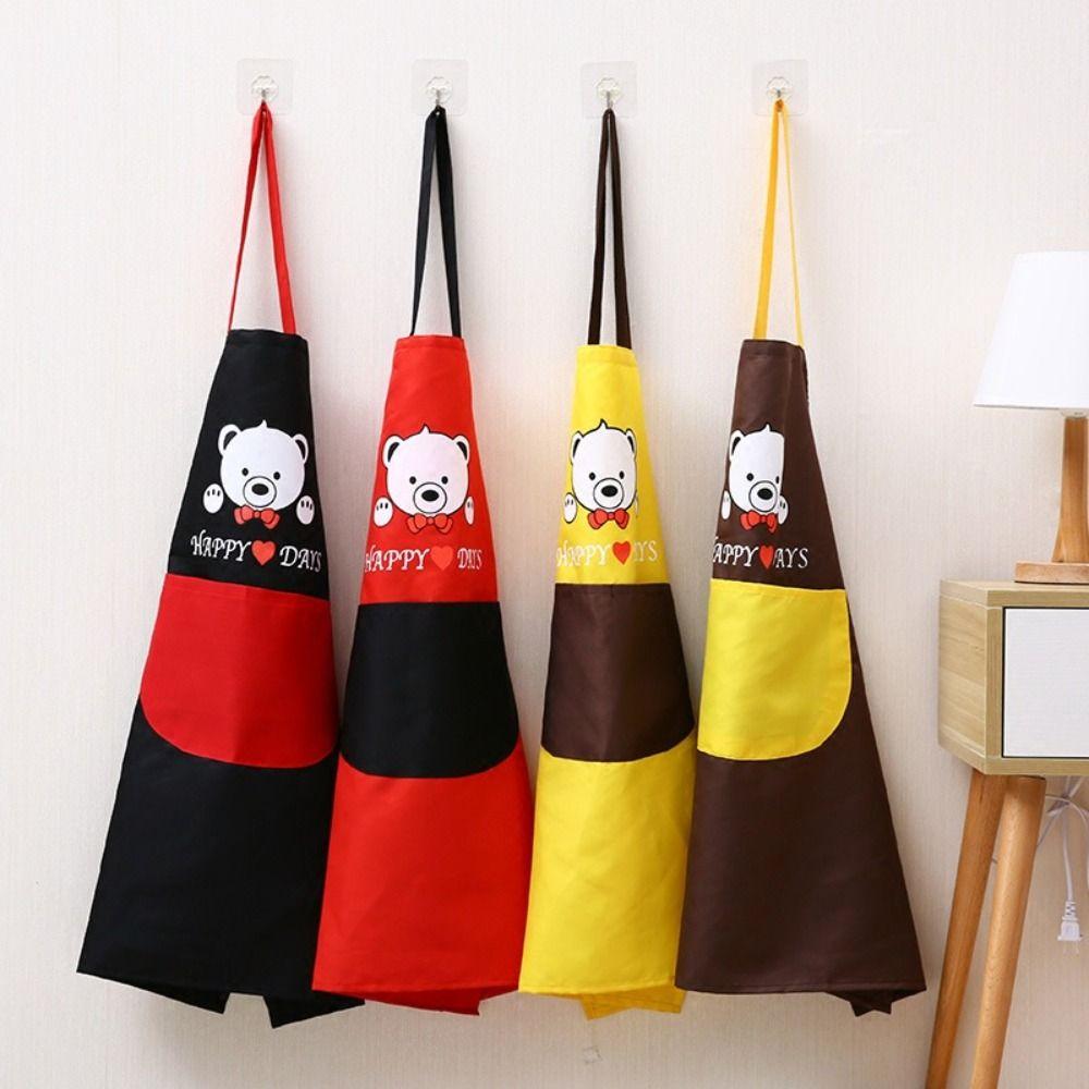 With Hand Towel Kitchen Apron Waterproof Restaurant Uniform Household Antifouling Apron  Barber