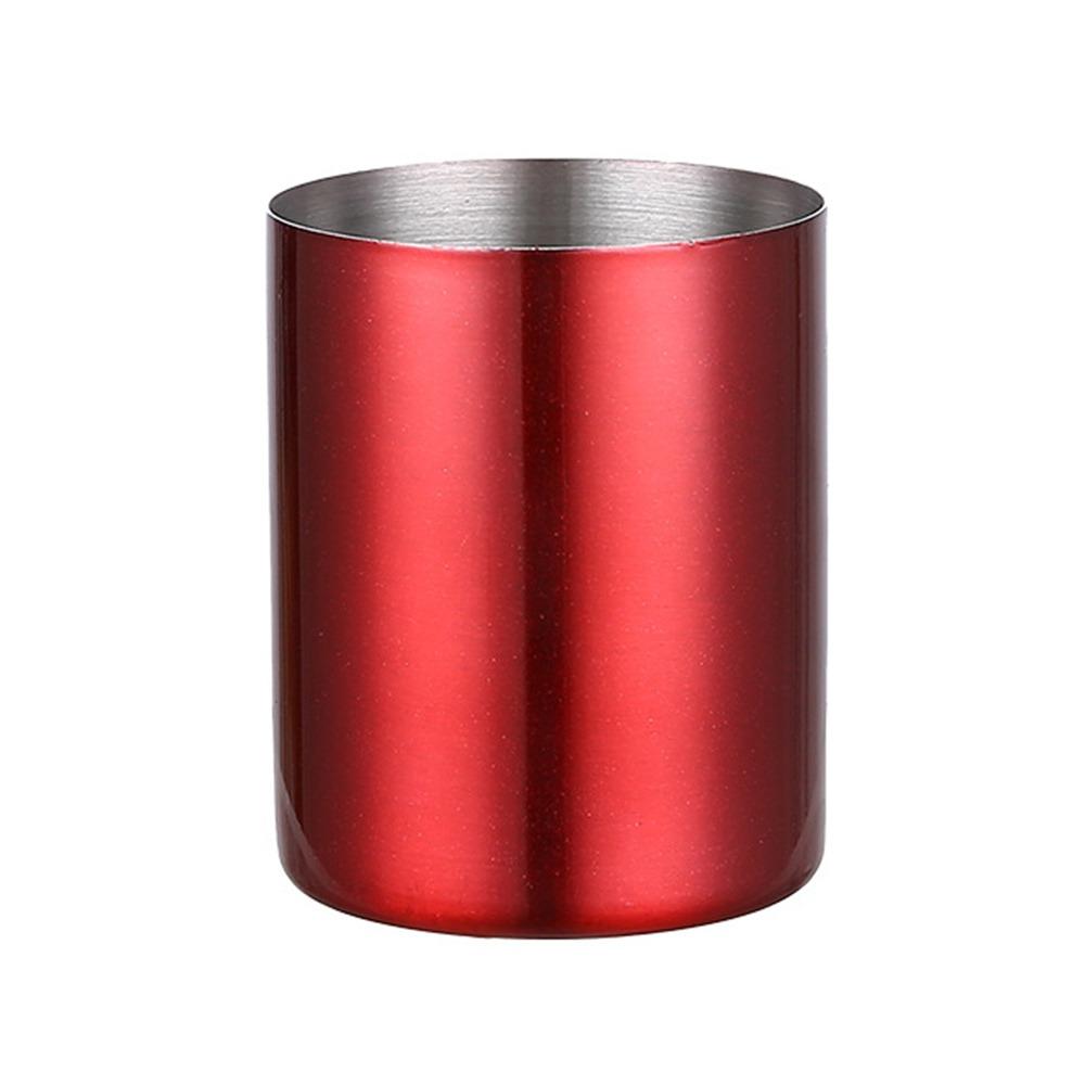 1pcs Thickened Pen Container Stainless Steel Stationery Storage Bucket Simple Pen Holder  Students