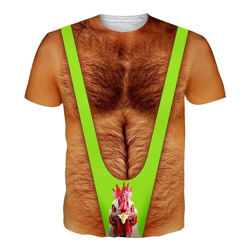 Men's Loose Fit Short Sleeve T-Shirt with Printed Graphic Design Casual Comfortable Lightweight Top for Everyday Wear