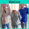 Elegant Women V Neck Casual Sweatshirt With Long Sleeves And Timeless Style