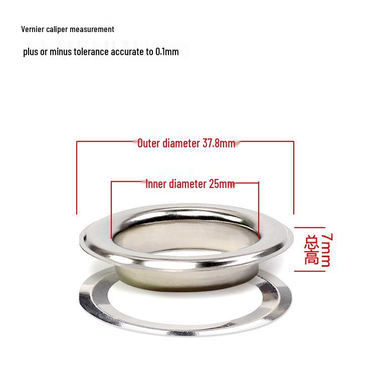 Iron Eyelet Button, Hollow Rivet, Metal Grommet for Light Box Cloth & Paper Tags