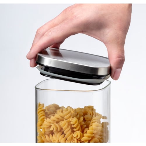 Ishigaki Delish Life Heat-Resistant Glass Storage Container, Square Canister, 2400ml, 4576