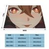 Childe Hutao Tartaglia Genshin Impact Blanket Acg Anime Flannel Funny Warm Throw Blanket for Chair Covering Sofa Autumn/Winter