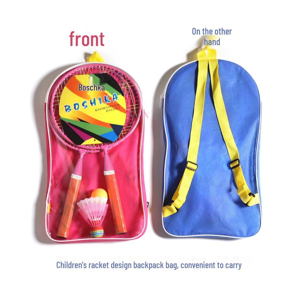 Boshika Kids' Cartoon Badminton Racket Set - Outdoor Sports Toy for Parent-Child Play