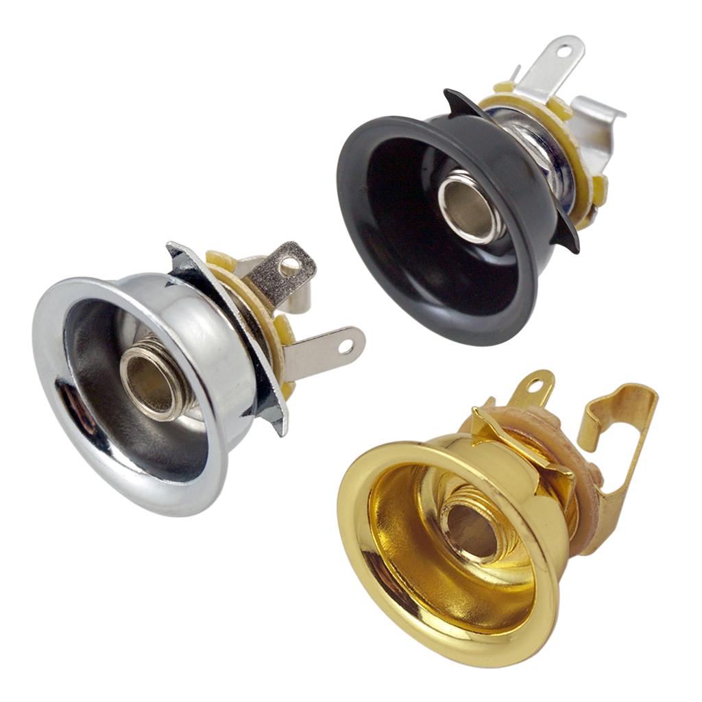 2025 HOT 6.35mm 1/4' Jack Plug Socket Output Plate for Telecaster TL Guitar Guitar Parts Accessories