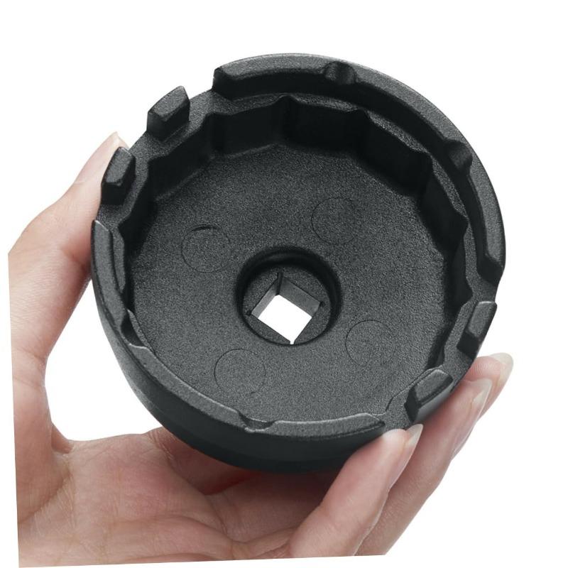 Cap Wrench Suitable for Toyota Lexus Oil Grid Wrench Filter Element Wrench Disassembly Oil Grid Tool Black Silver