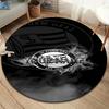 Sk Sturm Graz Crest Custom Name Round Area Rug Carpet Rug For Living Room Bedroom Sofa Playroom Decor Nonslip Floor Mat