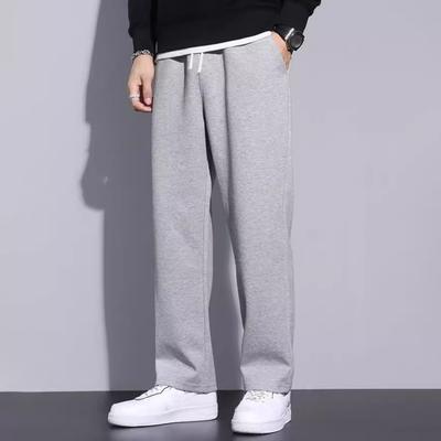 Herren Dicke Sweatpants Herbst und Winter Kordelzug Taille Locker Lässige Hosen Fleecegefüttert Warme Hosen