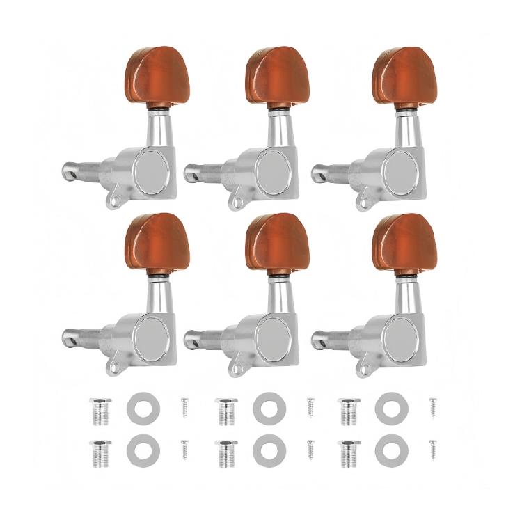 

Heavy Type Guitar Tuning Pegs Fully Enclosed Mechanism Anti Corrosion Metal and ABS Material 1