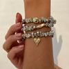 Personality Geometry Colored Metal Stone Bracelets Women Fashion Golden  Hollow Link Charm Bracelets Party Jewerly Gifts