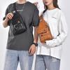 WEIXIER Sling Bag für Damen und Herren, Leder, Crossbody, Schultertasche, Brusttasche, Sling-Rucksack, Reisetasche
