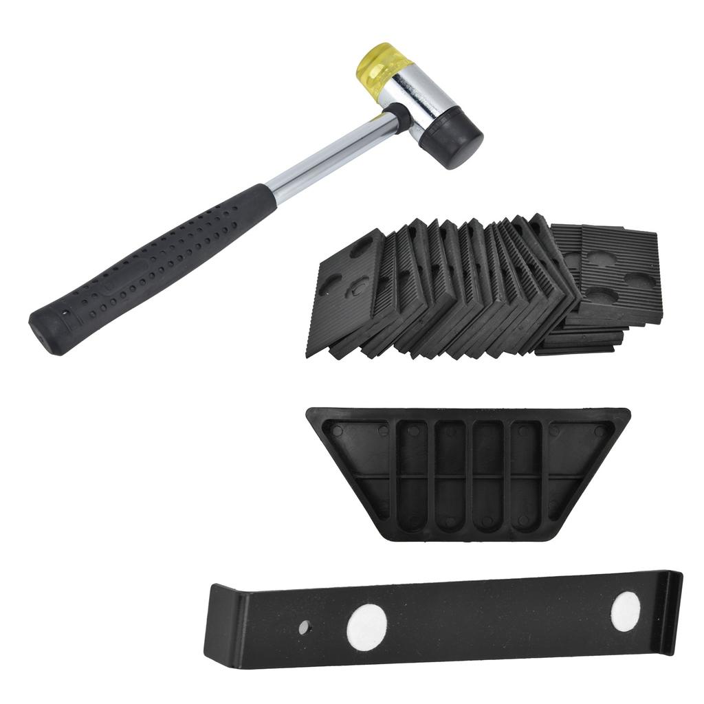 Flooring Installation Kit Laminate Tool with Rubber HammerPull BarTapping Block20Pcs Spacers