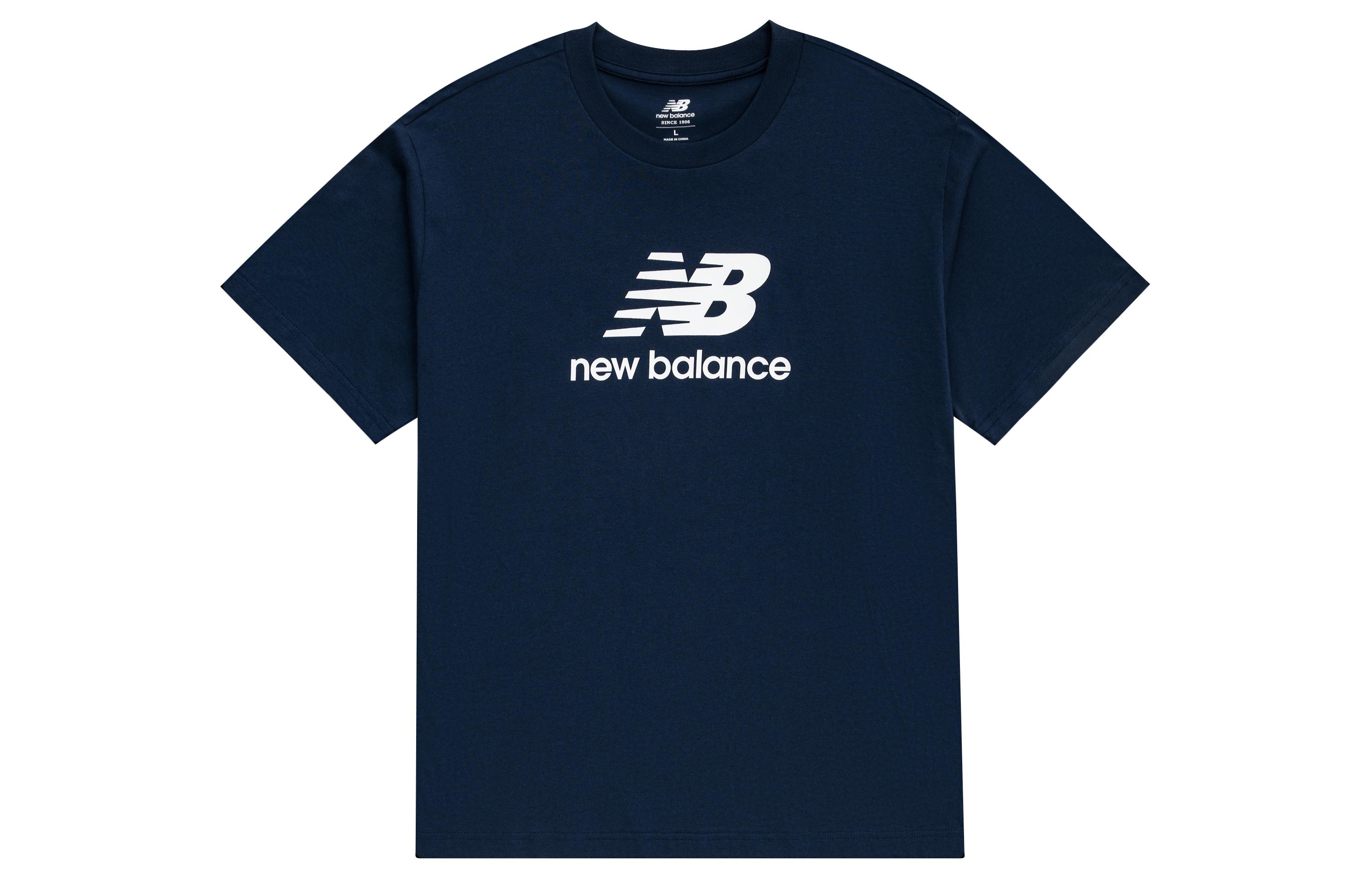 New Balance T Shirt Unisex Dark Blue AMT31541-NNY S
