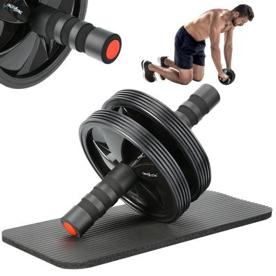 Bauchtrainer-Rad für Bauchmuskelübungen + Matte R01