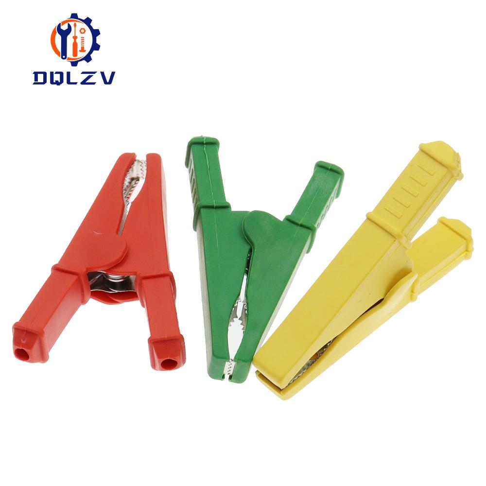1PCS 75MM Insulated Crocodile Clip 50A Crocodile Clip Car Caravan Van Battery Test Lead Clips Alligator Clips