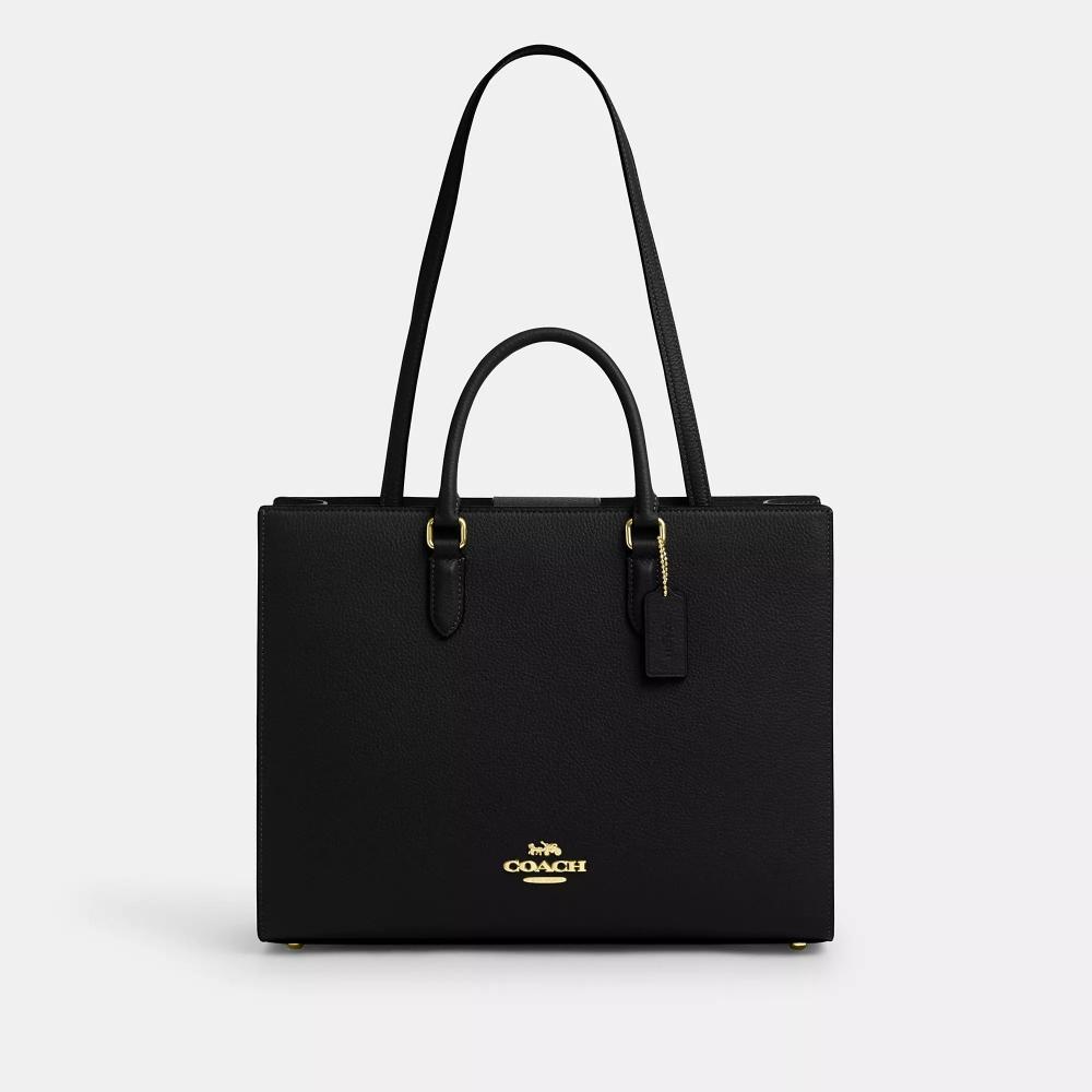 

Coach Сумка Maggie Tote Bag Gold Black One Size
