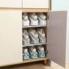 Adjustable Shoe Hanger with Double-Layer and Thickened Design for Space Saving and Storage Organization in Home or Dormitory