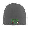Italia Warm Knitted Cap Fashion Bonnet Hat Autumn Winter Outdoor Beanies Hats for Men Women Adult