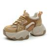 Fashion High Quality 7.5CM Comfortable Retro Dad Shoes for Women 2025 Style Mesh Breathable Running Shoes Thick Bottom Casual Fashion