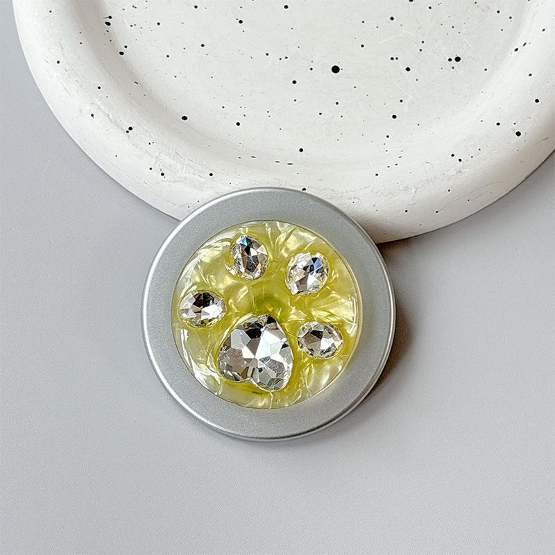 Rhinestone Magnetic Retractable Phone Holder with MagSafe, Foldable Desktop Support, Japanese Korean Style