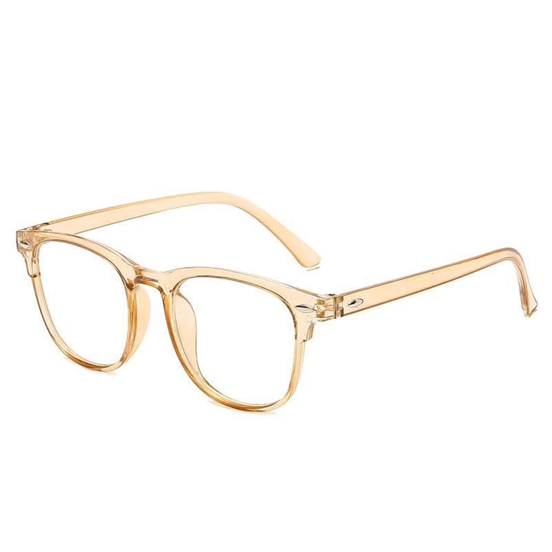 Oversized Square Frame Anti Blue Light Myopia Glasses Luxury Clear Near Sight Eyeglasses Unisex Computer Prescription Eyewear