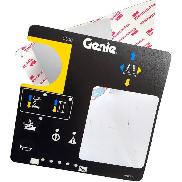 Genie Gen4 Plat Control Box Overlay Decal 78673 78673GT for Genie Lift GS-1530 GS-1930 GS-2032 GS-2046 GS-2632 GS-2646 GS-2668 GS-3268 Replacement