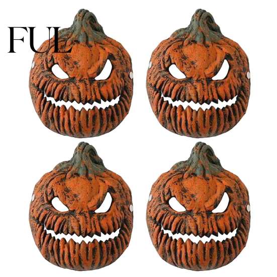 Strašidelný dýňový obličej pro strašidelné atrakce Halloween Kryt světlometu Masky, 3D Strašidelná lampa Maska Cosplay Stínidlo Veranda Garáž, Nositelný kostým