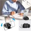 For Huawei FreeClip 2 Protective Case Leather Textured Lock Design Wireless Earbuds Cover with Phone Stand Function/Buckle