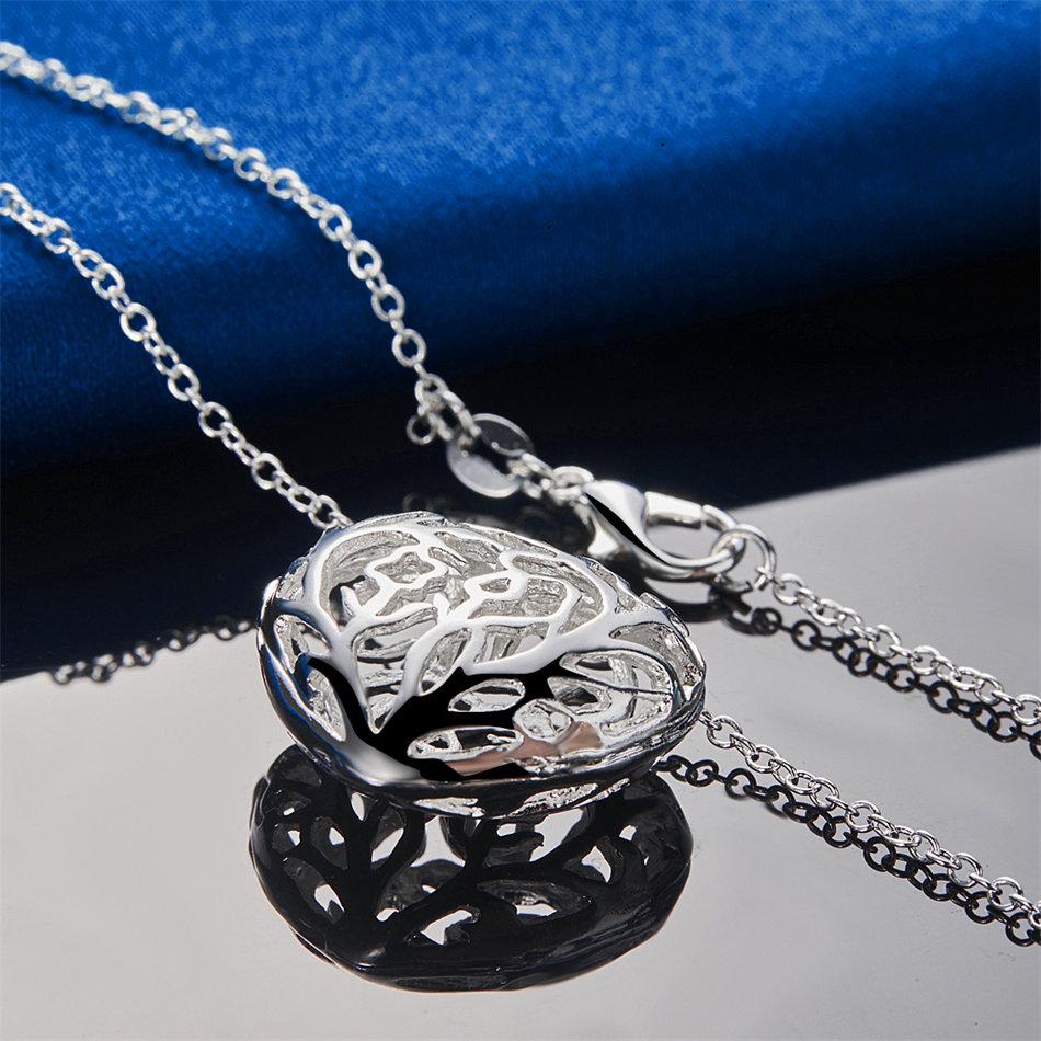 925 Sterling Silver 16-30 Inch Exquisite Heart-shaped Hollow Pendant Necklace, Women's Jewelry Gift, Fashionable Wedding