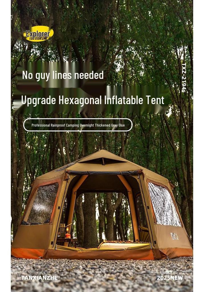 Explorer 2194s: Sturmsicheres Automatisches Aufblasbares Campingzelt mit Sonnenschutz