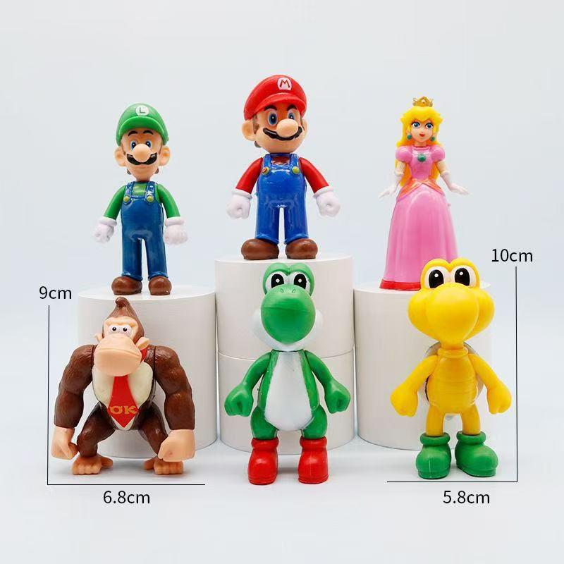 Super Mario Action Figures Set 12Pcs Anime Figurines Kids Toys Birthday Christmas Gifts For Boys Home Decor