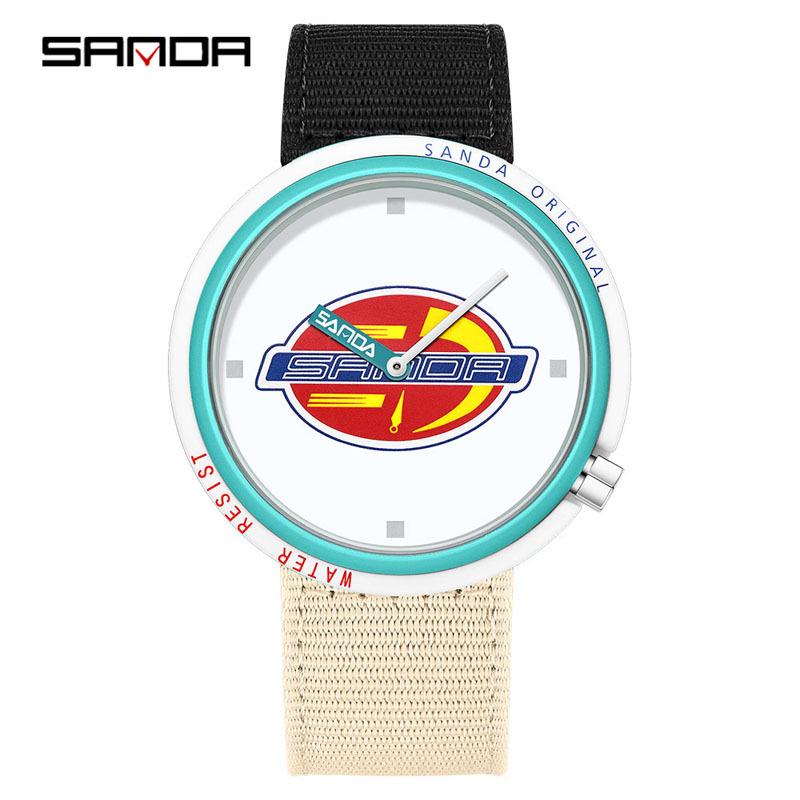 Sanda Creative Quartz Cosplay Watch - Unisex Silicone Fashion for Youth & Students