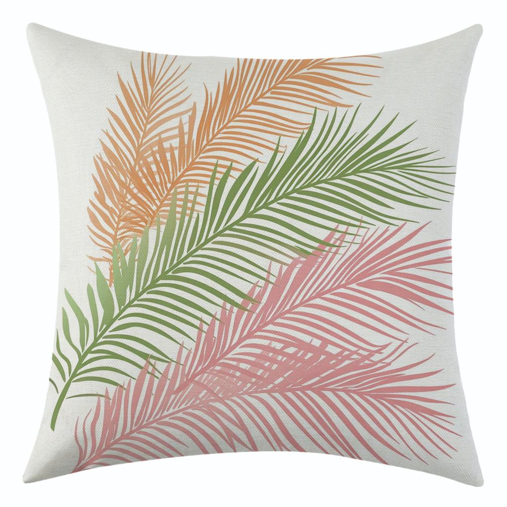New Dream Colorful Leaf Linen Pillowcase Jit Nordic Simple Living Room Decoration Cushion