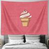 Ice Cream Tapestry Wall Hanging Aesthetic Room Decor Dorm Wall Art Home Sweet Treats Dessert Foodie Gift Vintage Style Wallcover