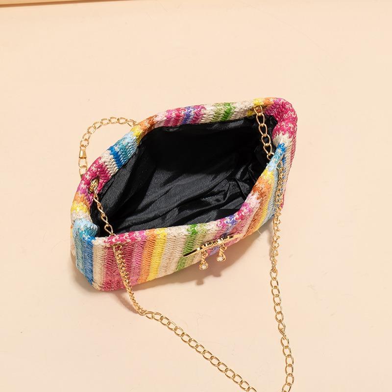 Fashion Trend Colored Shoulder Chain Tote Bag New Versatile Niche Cute Women's Bag