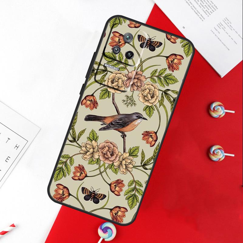 Garden Birds Cover For Xiaomi 13T 11T 12T 14T Pro 13 14 15 Ultra POCO X7 Pro X3 X5 X6 F5 F6 M6 Pro Case