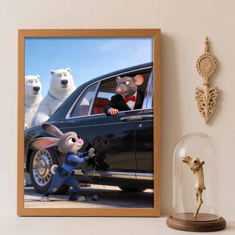 Disney Diamond Art Painting Kit 5D Diamond Animal Painting Dot Art Gemstone Crystal Painting Diamond Home Wall Decor Round 20x30cm