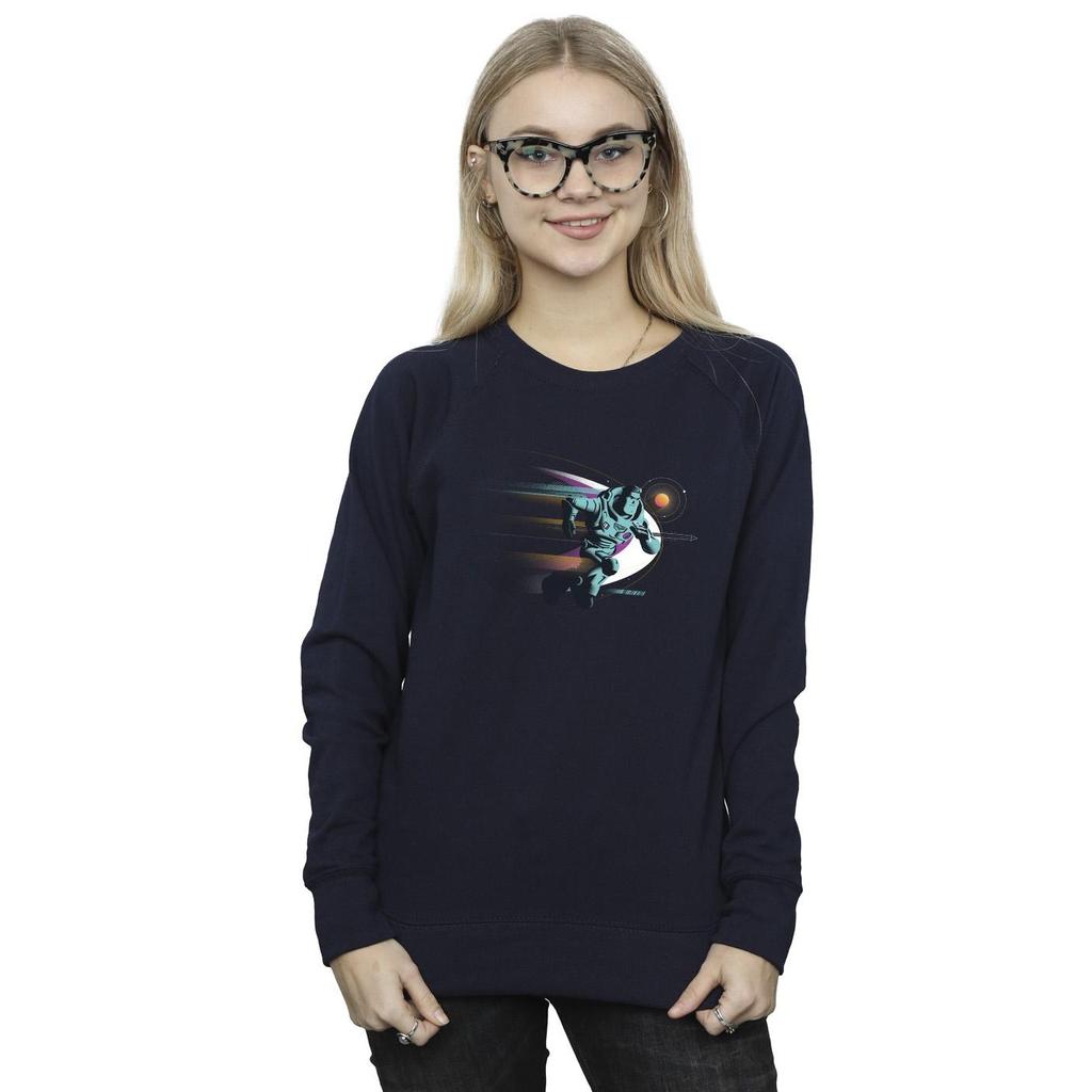 Disney Womens/Ladies Lightyear Running Buzz Sweatshirt