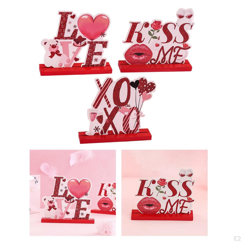 Day Wooden Table Sign Romantic Centerpiece Wedding Letter Decoration Day, Table, Party
