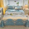 Luxury Floral Style Summer Quilt Skin-friendly Comfortable Ultra Soft Air Conditioning Cooling Quilts Home Travel Thin Blanket