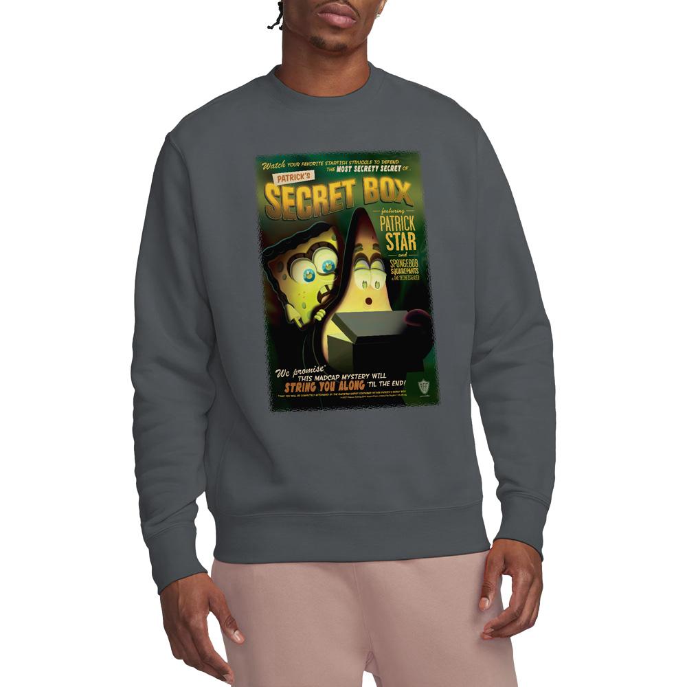 SpongeBob SquarePants Unisex Adult Patrick's Secret Box Sweatshirt