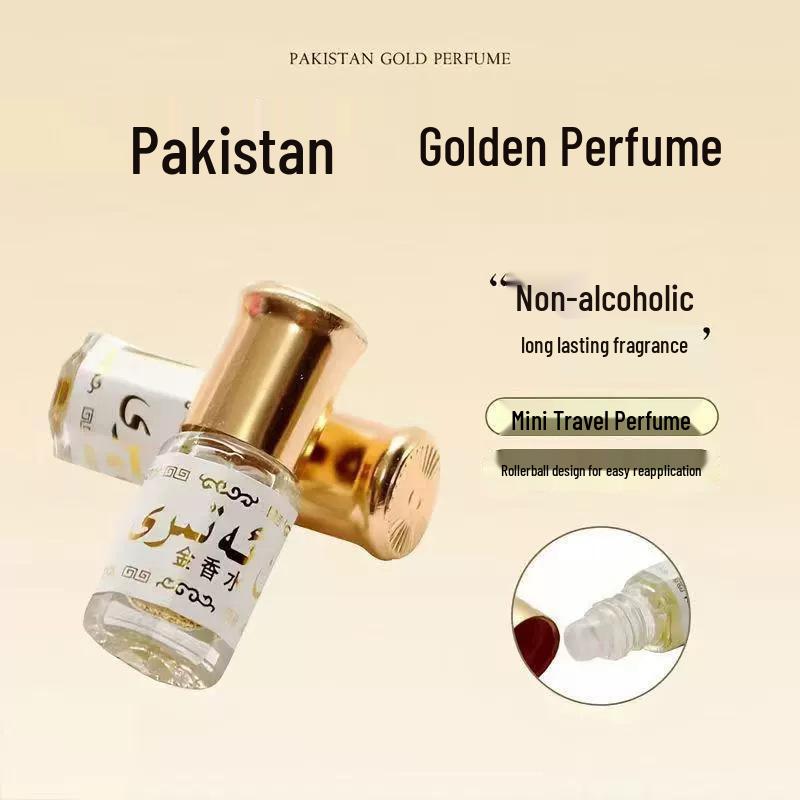 Golden Fragrance Alcohol-Free Mini Perfume Roll-on with Hundred Flowers and Fruits