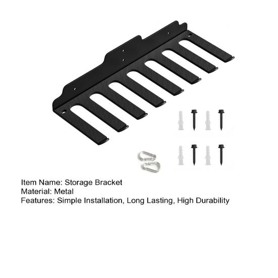 Wall Mount Barbell Storage Bracket Strong Load-bearing Sturdy Construction Easy Installation